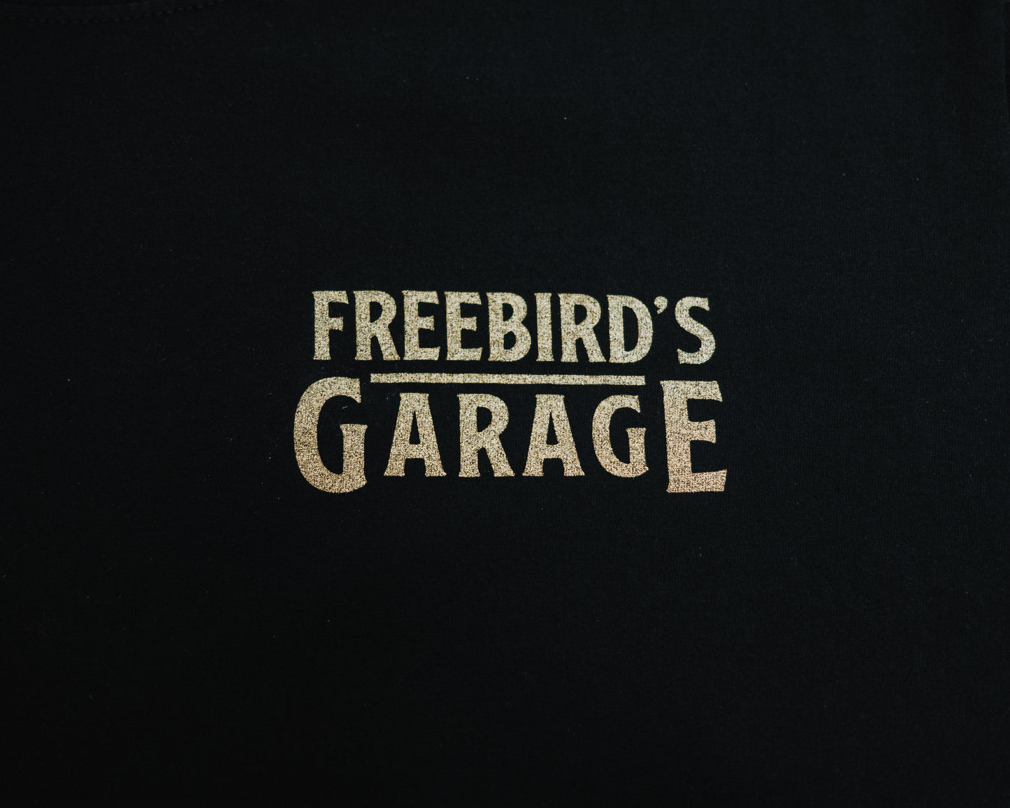 Freebird's Garage Gold Logo Tee