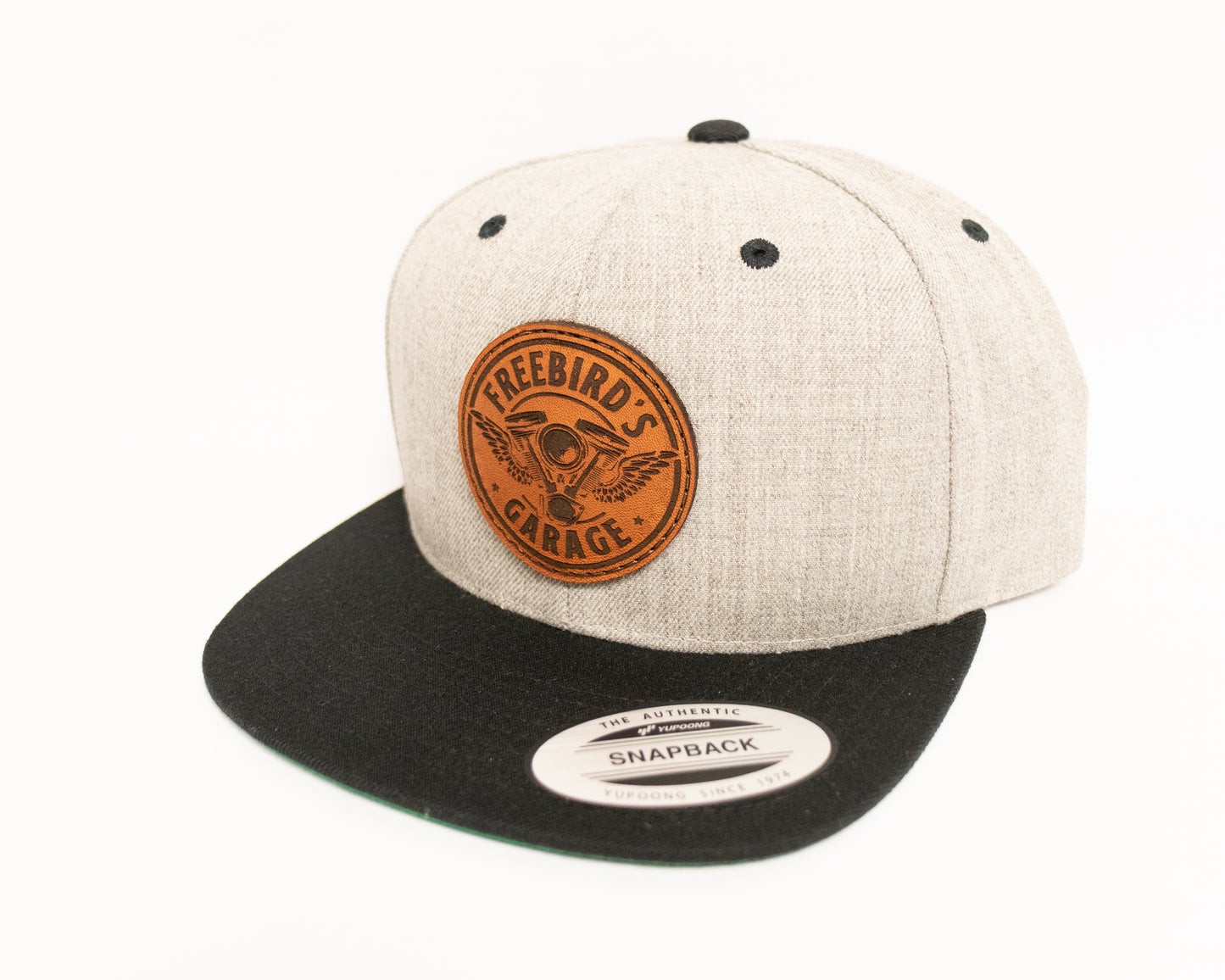 Freebird's Garage Leather Patch Hat